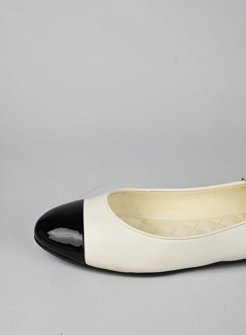 Chanel Ballerine in pelle Bianche - N. 40½