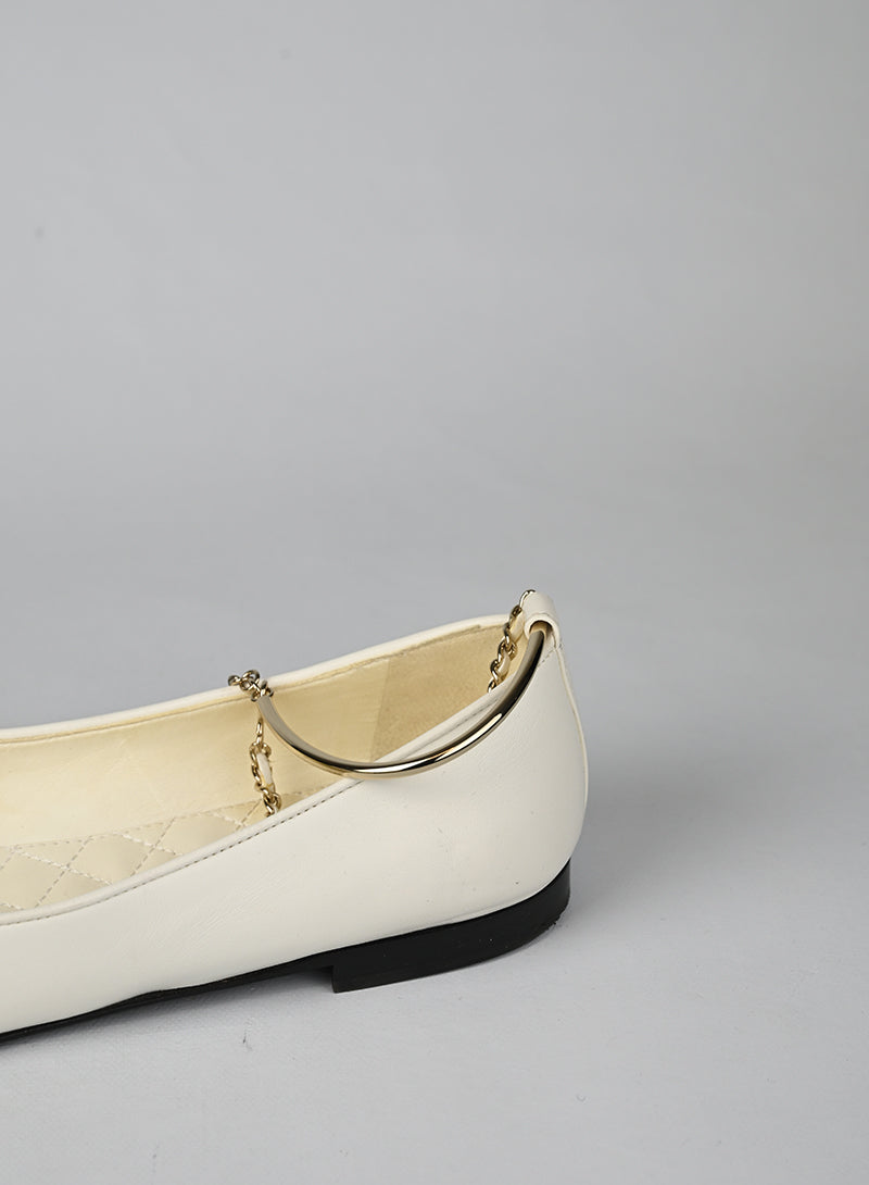 Chanel Ballerine in pelle Bianche - N. 40½