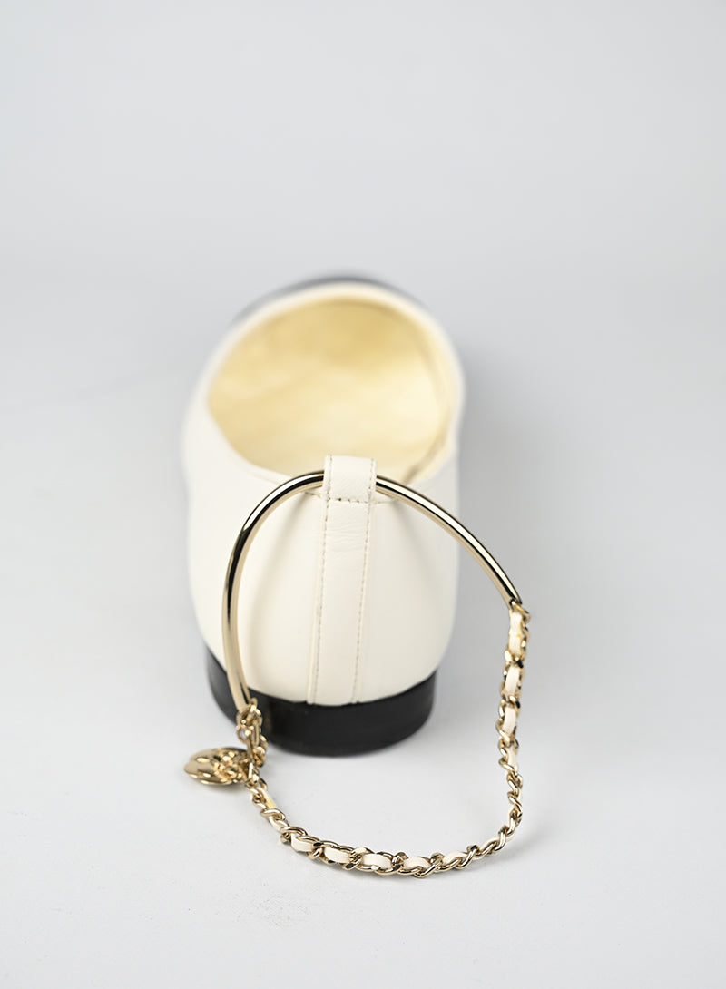 Chanel Ballerine in pelle Bianche - N. 40½