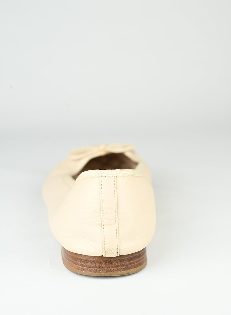 Chanel Ballerine in pelle panna - N. 40 ½