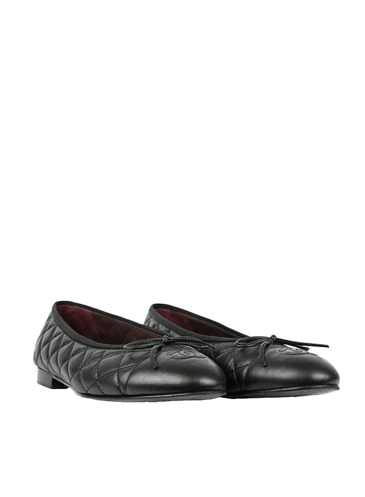 Chanel Ballerine in pelle nera - N. 39 ½