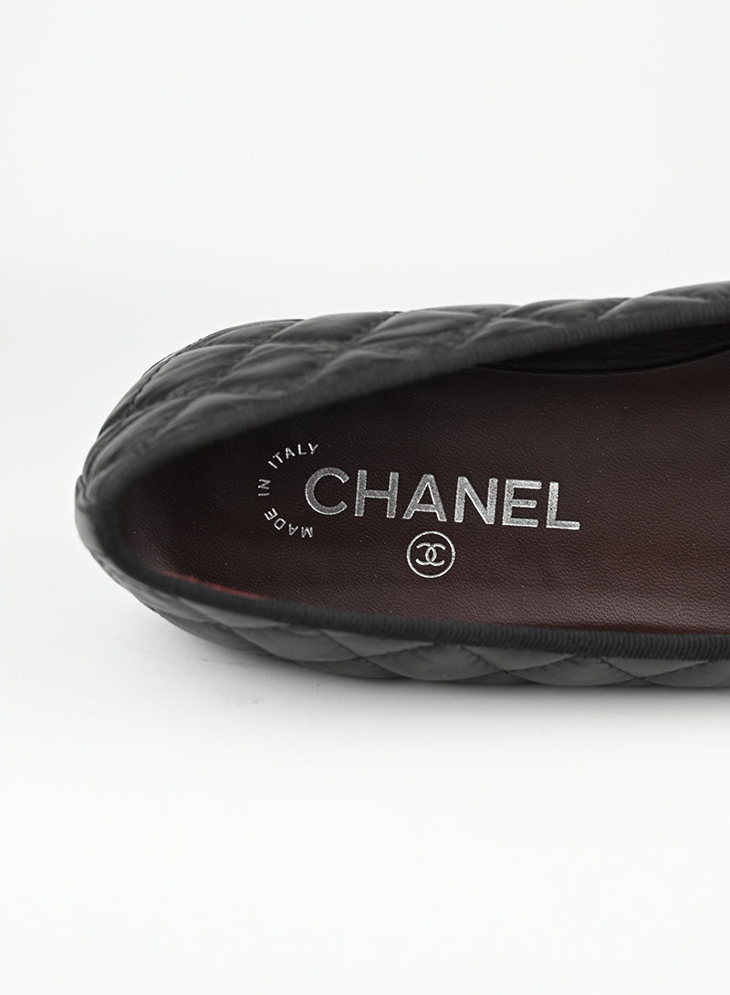 Chanel Ballerine in pelle nera - N. 39 ½