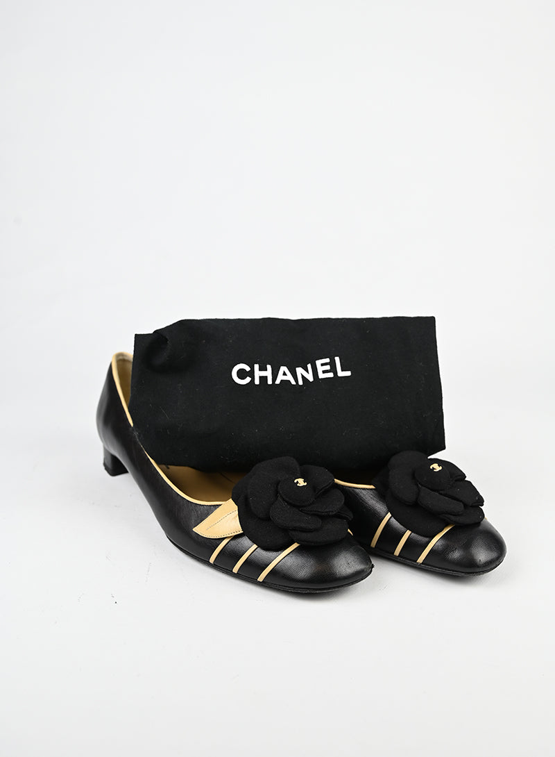 Chanel Ballerine in pelle nere - N. 38 ½