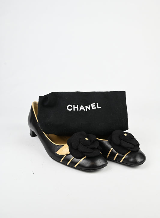 Chanel Ballerine in pelle nere - N. 38 ½