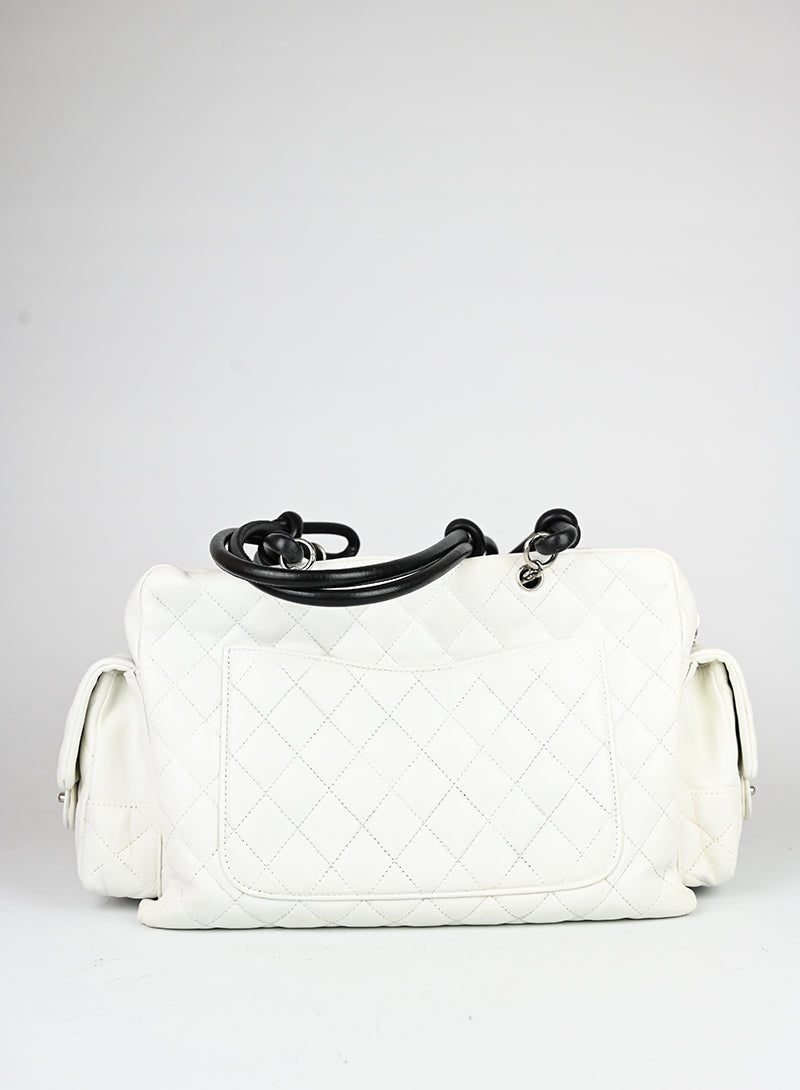 Chanel Borsa Cambon 2004 in pelle bianca -  lesleyluxuryvintage