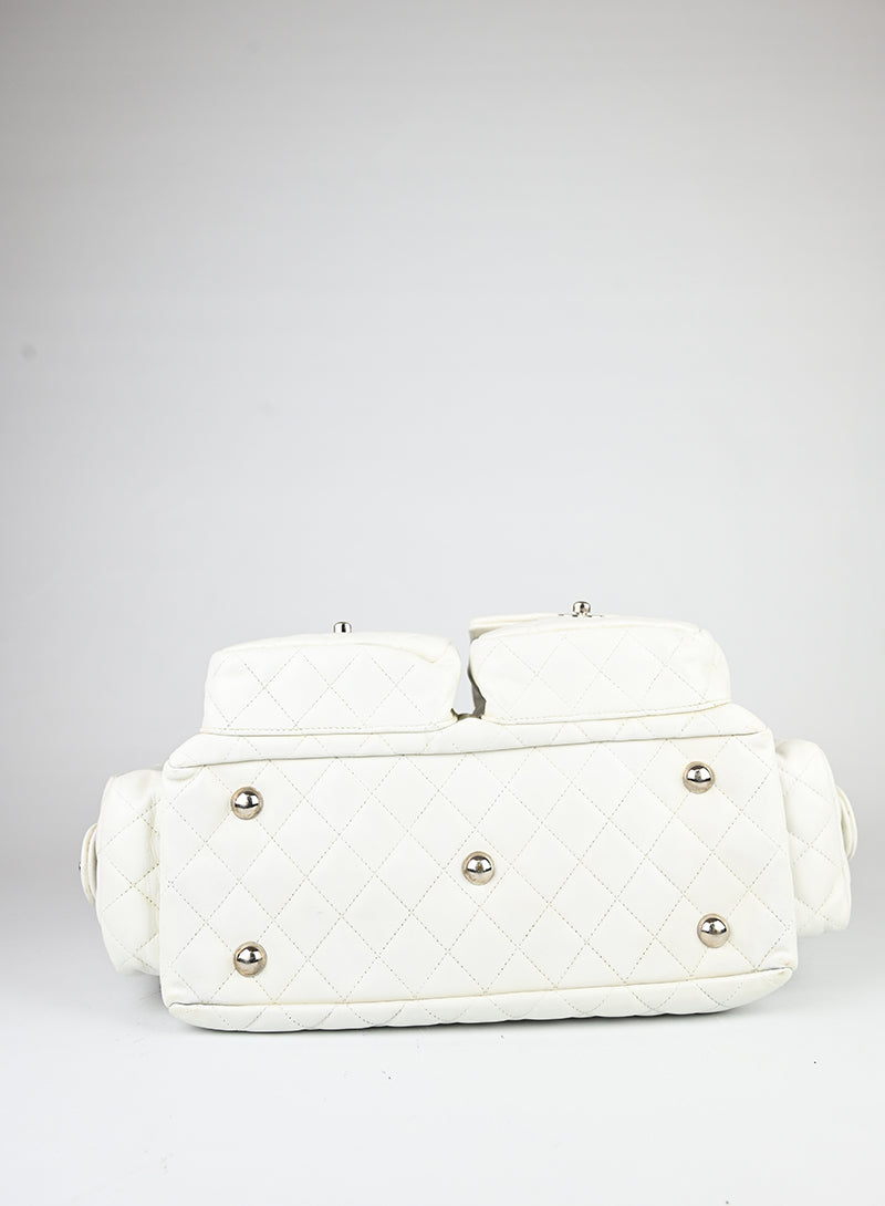 Chanel Borsa Cambon 2004 in pelle bianca -  lesleyluxuryvintage