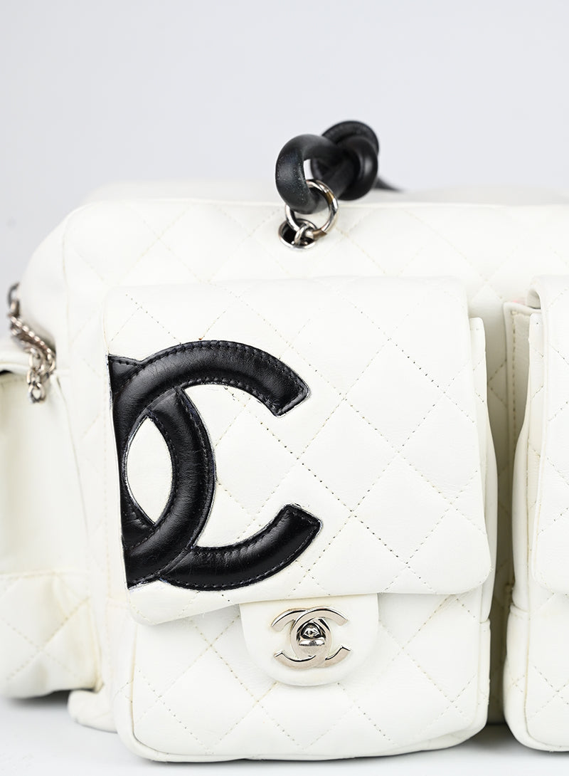 Chanel Borsa Cambon 2004 in pelle bianca -  lesleyluxuryvintage