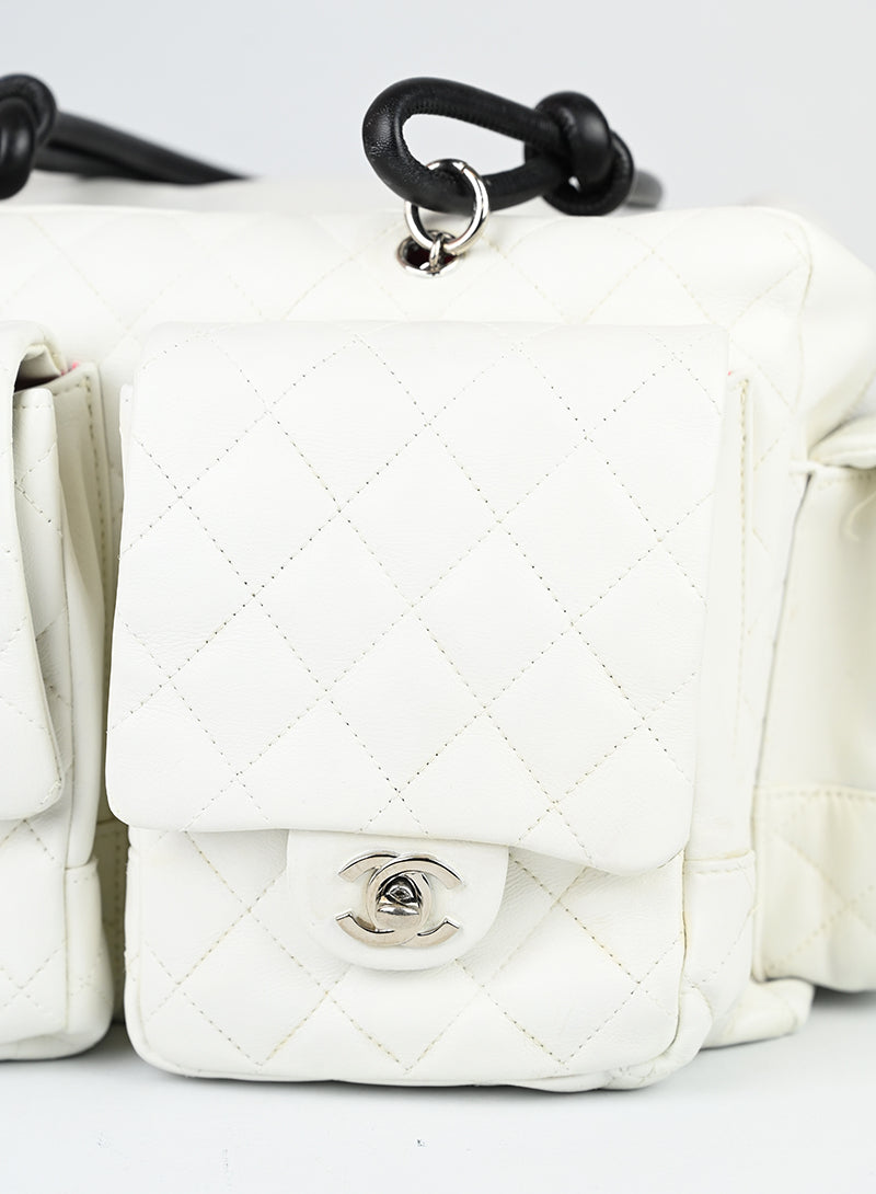 Chanel Borsa Cambon 2004 in pelle bianca -  lesleyluxuryvintage