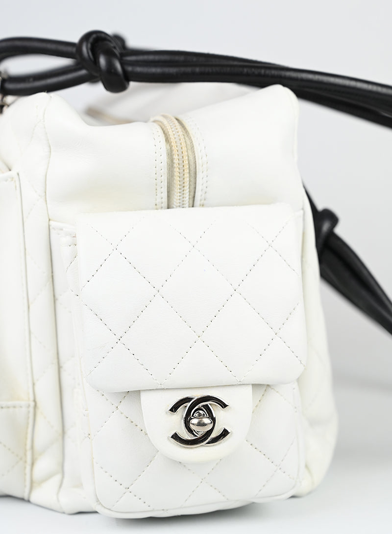 Chanel Borsa Cambon 2004 in pelle bianca -  lesleyluxuryvintage