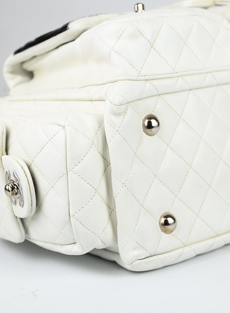 Chanel Borsa Cambon 2004 in pelle bianca -  lesleyluxuryvintage
