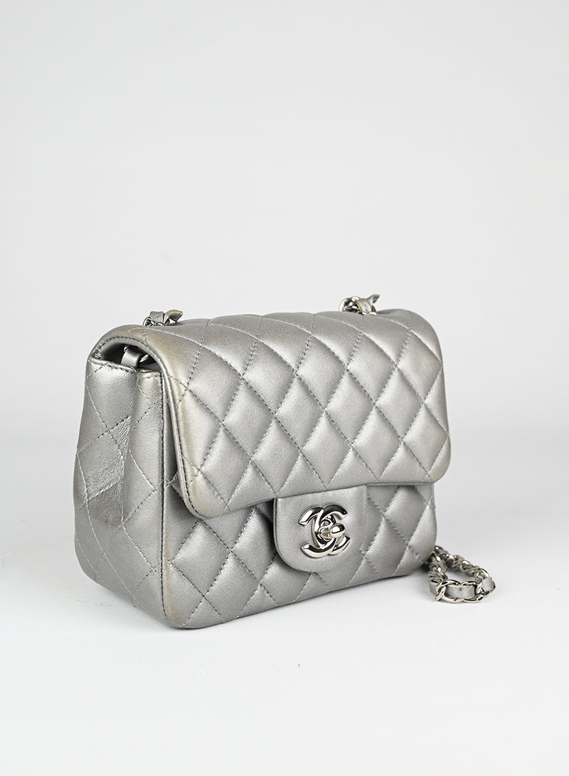 Chanel Borsa 2.55 Mini argento