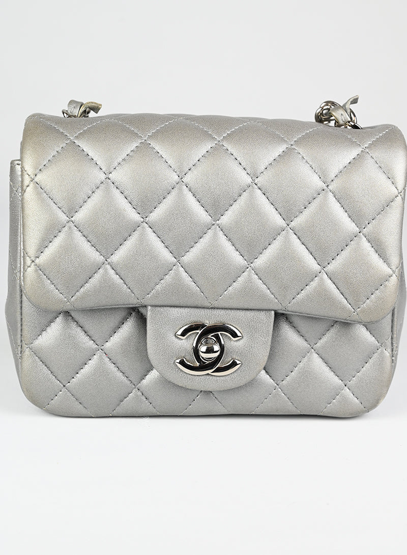 Chanel Borsa 2.55 Mini argento