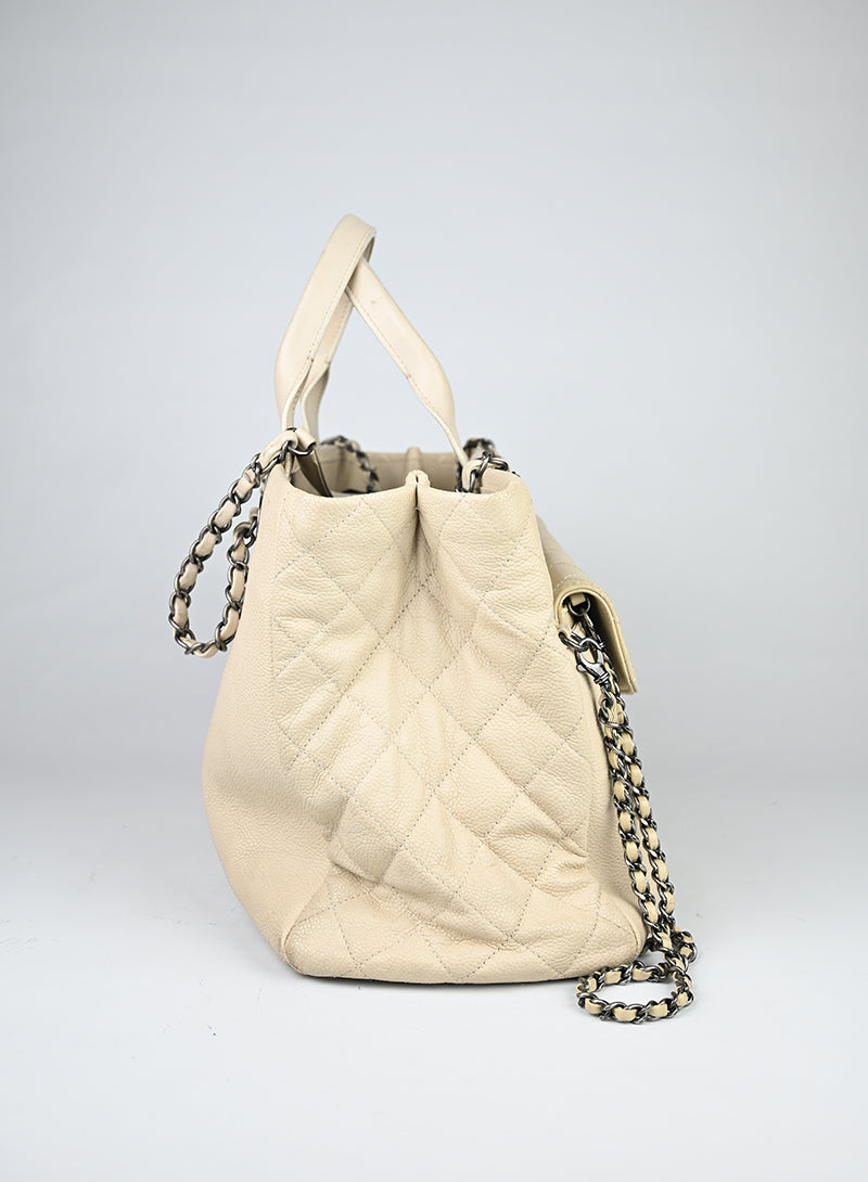 Chanel Borsa Coco Break in pelle beige