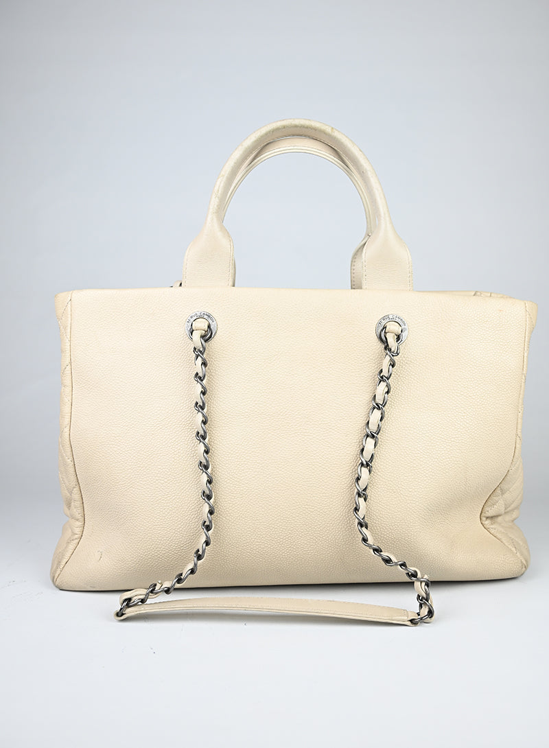 Chanel Borsa Coco Break in pelle beige