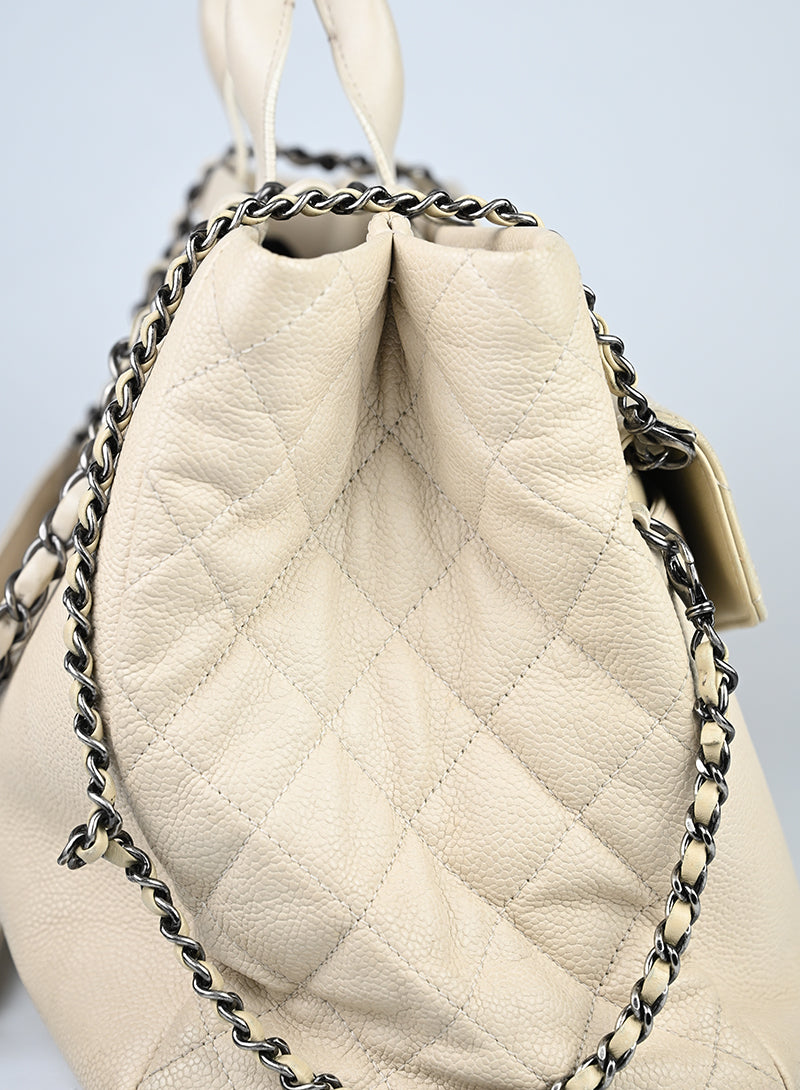 Chanel Borsa Coco Break in pelle beige