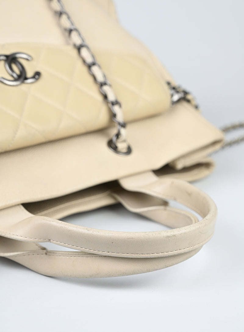 Chanel Borsa Coco Break in pelle beige
