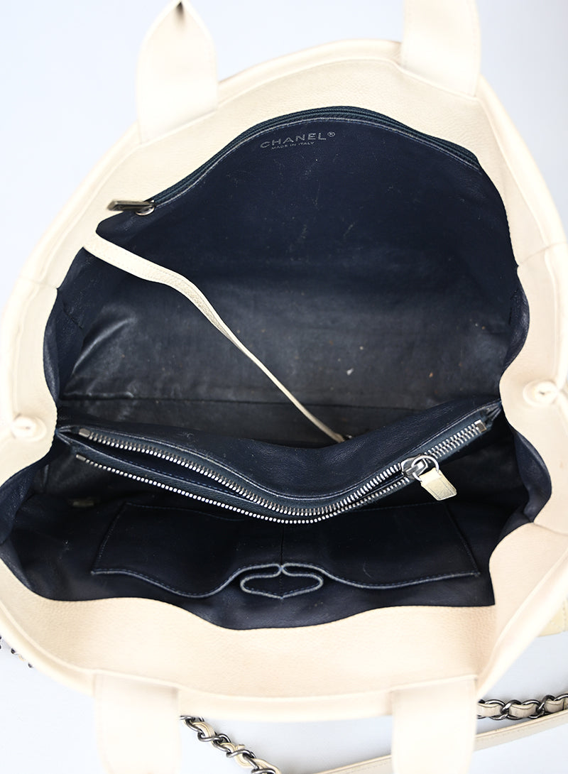 Chanel Borsa Coco Break in pelle beige