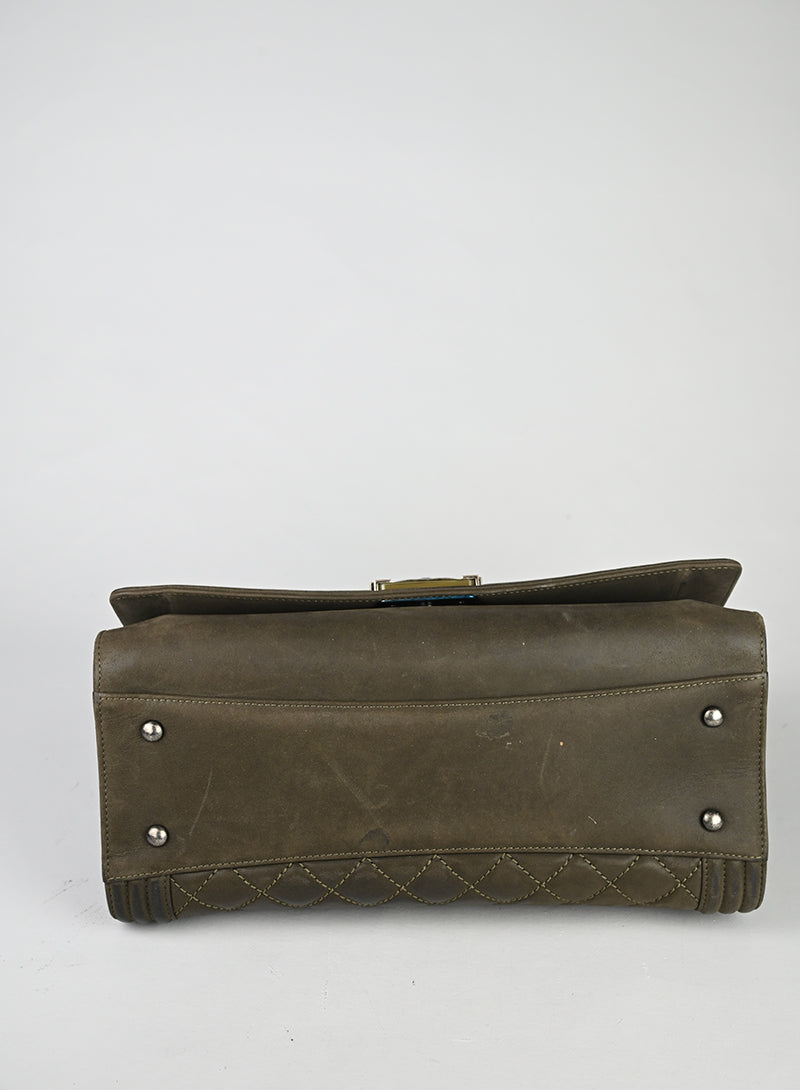Chanel Boy Shopping Tote Pelle Fango