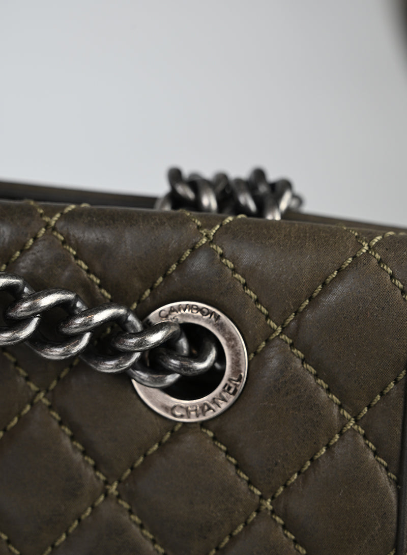 Chanel Boy Shopping Tote Pelle Fango