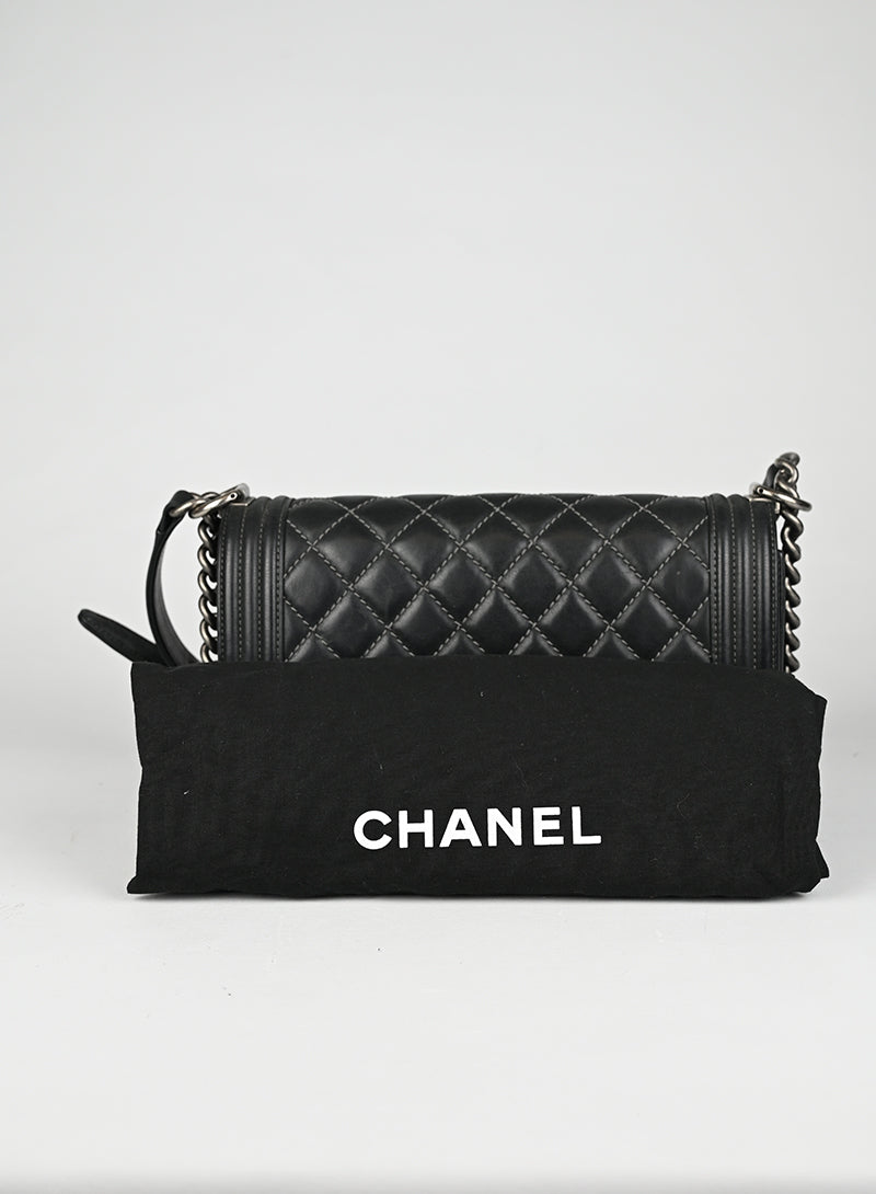Chanel Borsa Boy Pelle Grigia 2015-2016