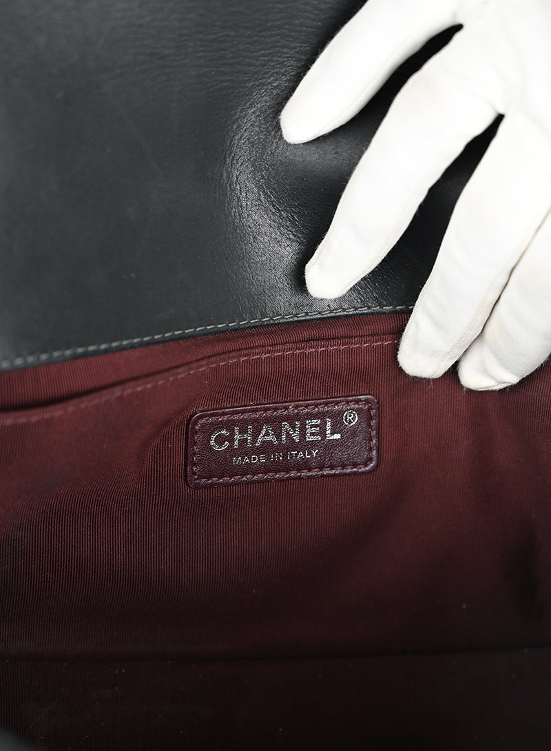 Chanel Borsa Boy Pelle Grigia 2015-2016