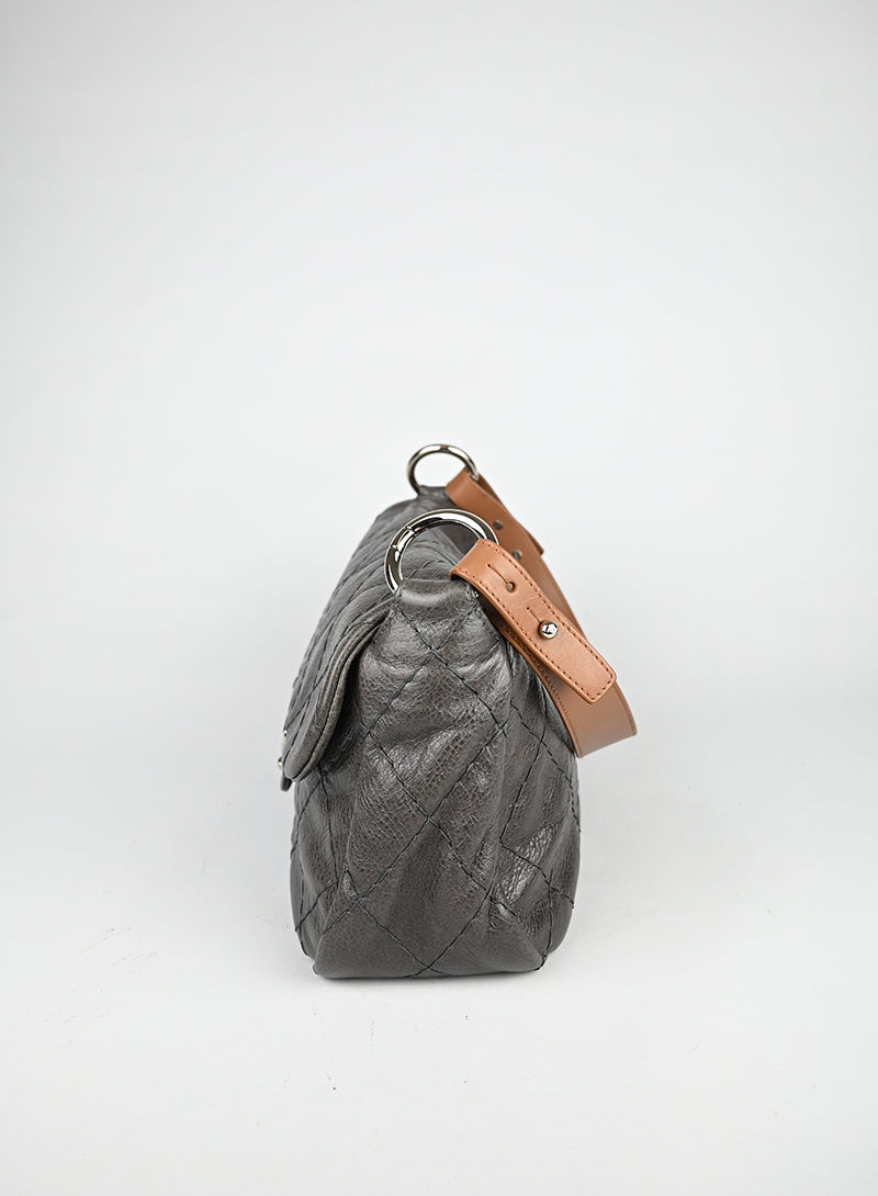 Chanel Borsa in pelle marrone
