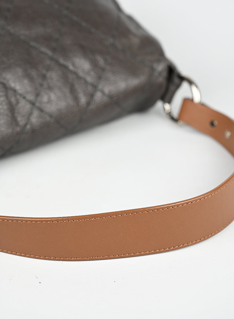 Chanel Borsa in pelle marrone