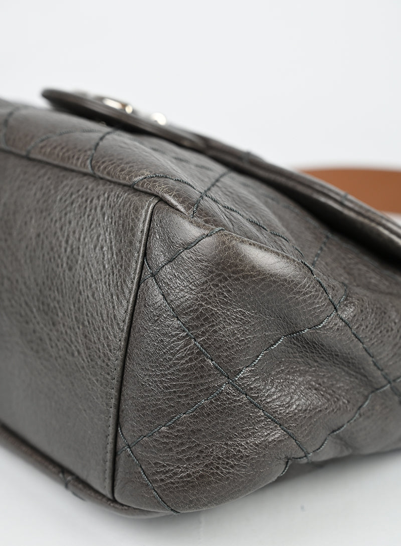 Chanel Borsa in pelle marrone