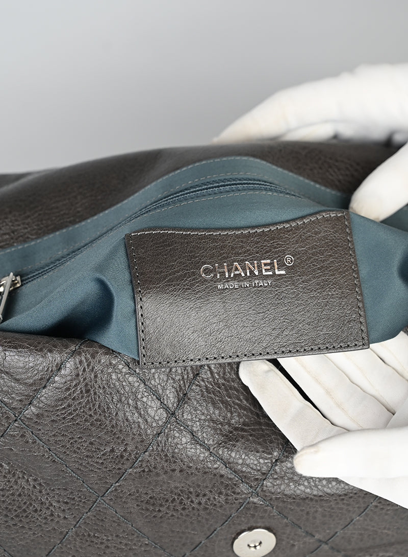 Chanel Borsa in pelle marrone