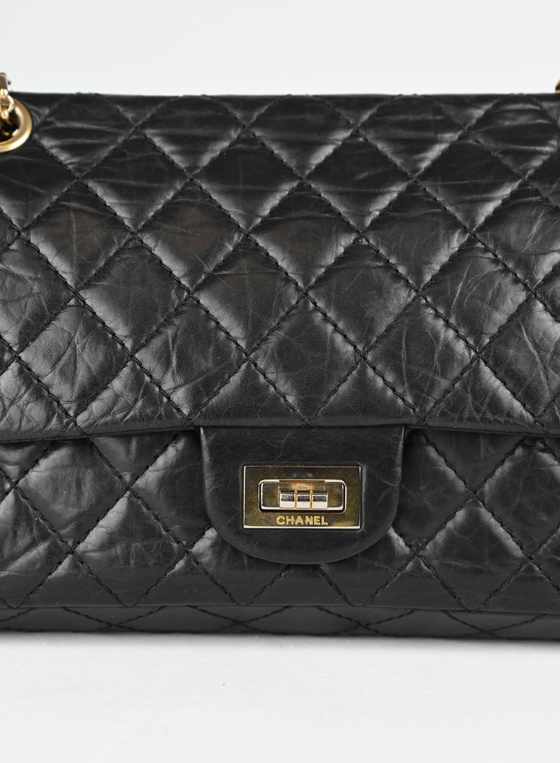 Chanel 2.55 Reissue in pelle nera