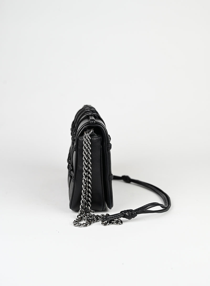 Chanel Borsa Chocolat in pelle nera -  lesleyluxuryvintage