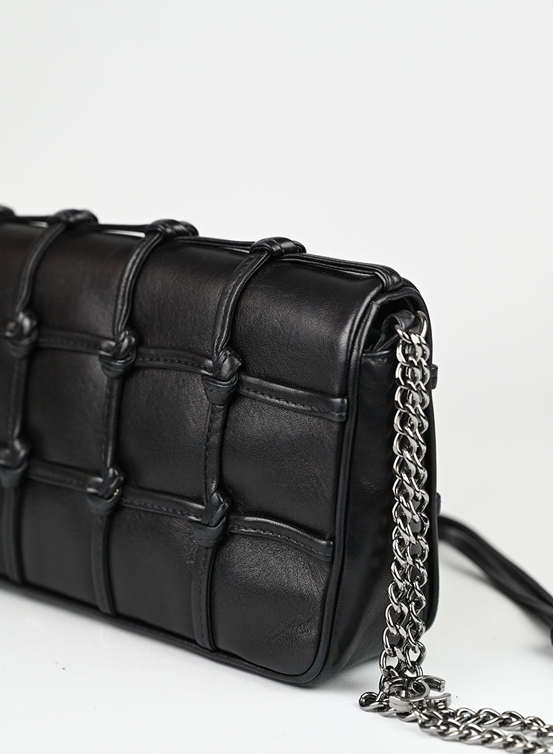 Chanel Borsa Chocolat in pelle nera -  lesleyluxuryvintage