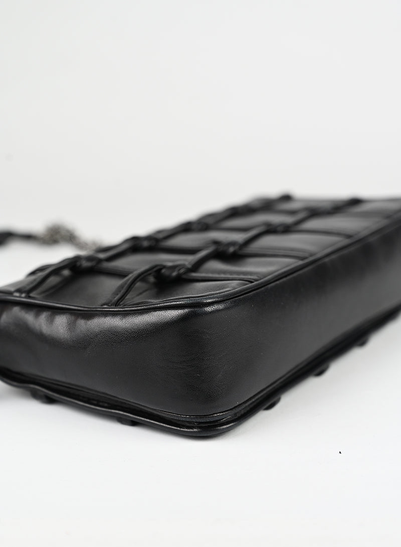 Chanel Borsa Chocolat in pelle nera -  lesleyluxuryvintage