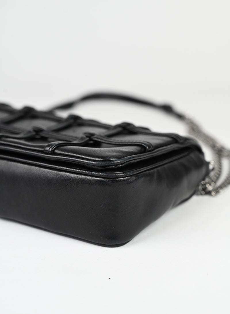 Chanel Borsa Chocolat in pelle nera -  lesleyluxuryvintage