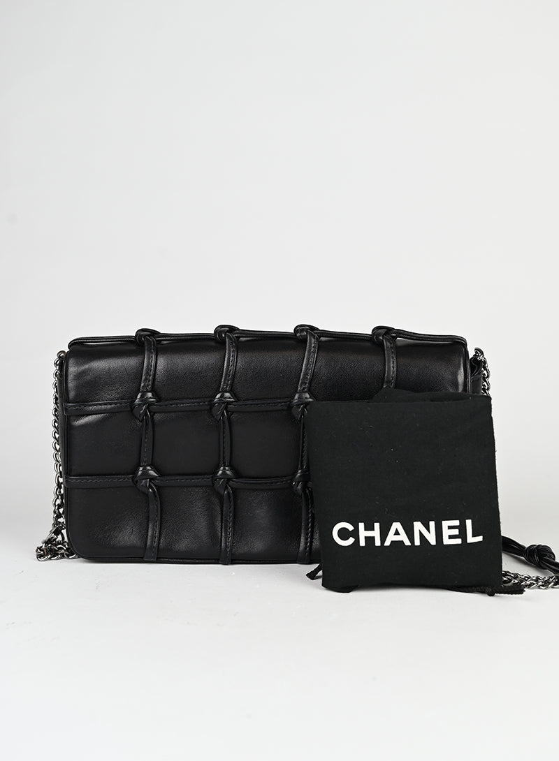 Chanel Borsa Chocolat in pelle nera -  lesleyluxuryvintage