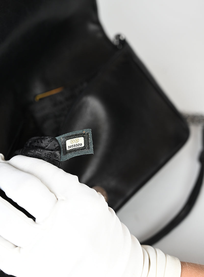 Chanel Borsa Chocolat in pelle nera -  lesleyluxuryvintage