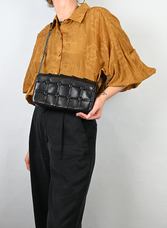 Chanel Borsa Chocolat in pelle nera -  lesleyluxuryvintage