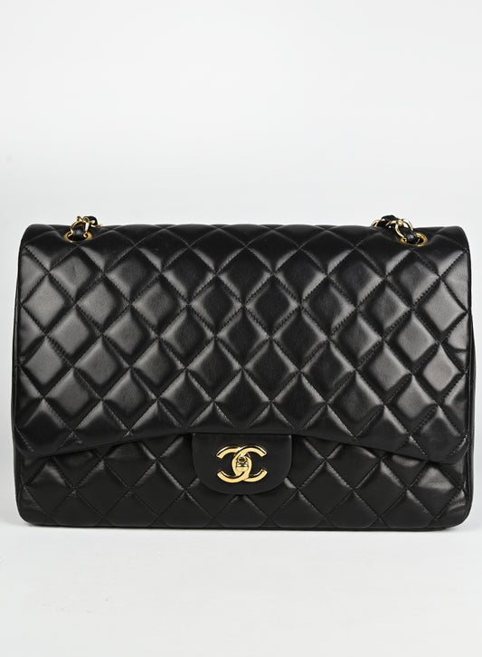 Chanel Borsa Timeless Jumbo in pelle nera