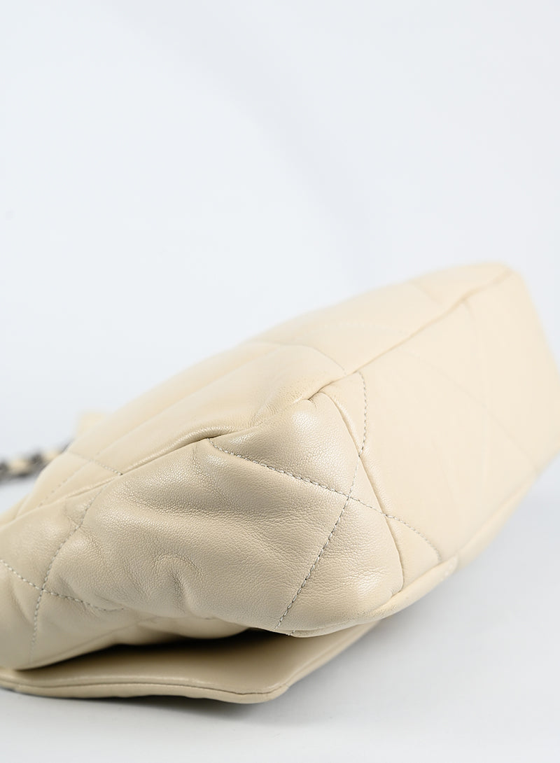 Chanel Borsa 19 in pelle panna