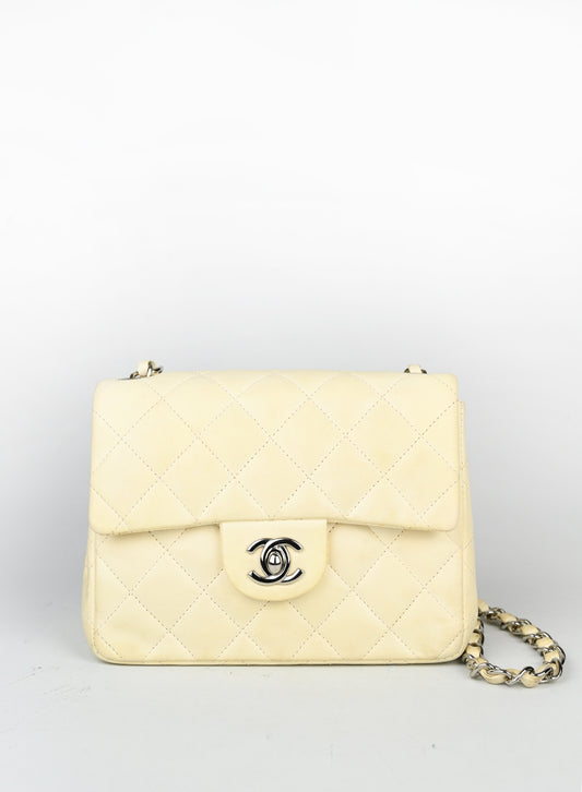 Chanel Borsa 2.55 small in pelle panna -  lesleyluxuryvintage