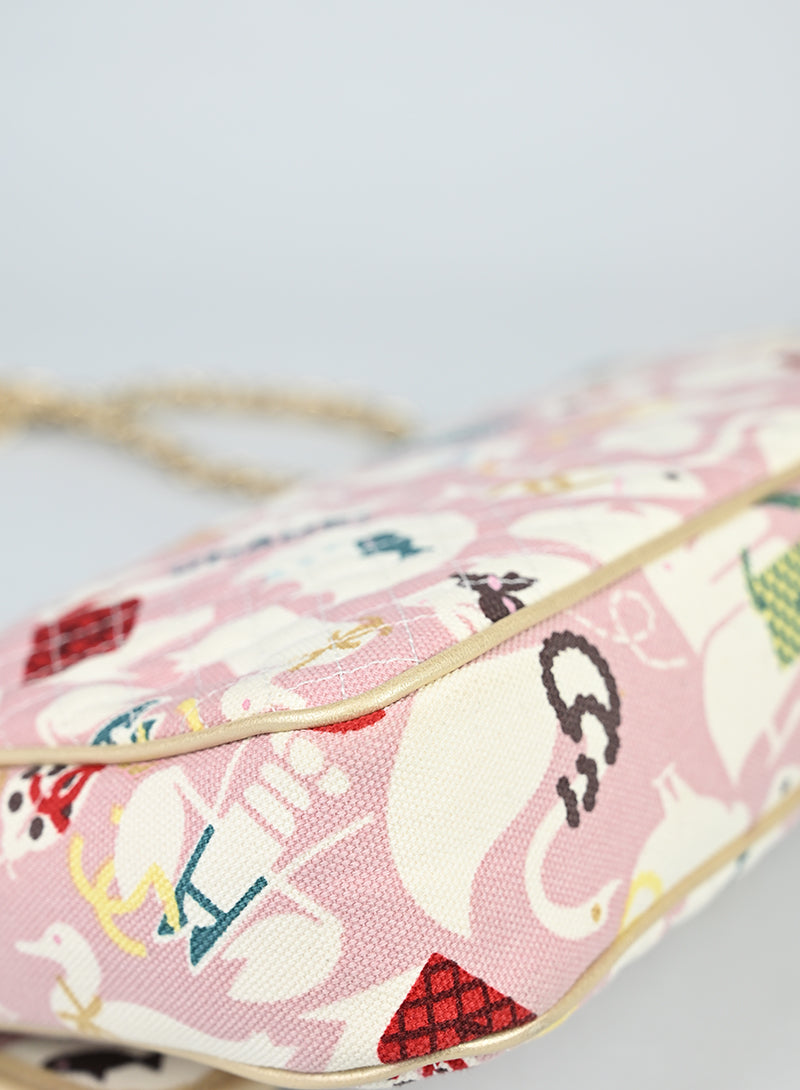 Chanel Borsa Baby Animal Flap Bag 2008 rosa