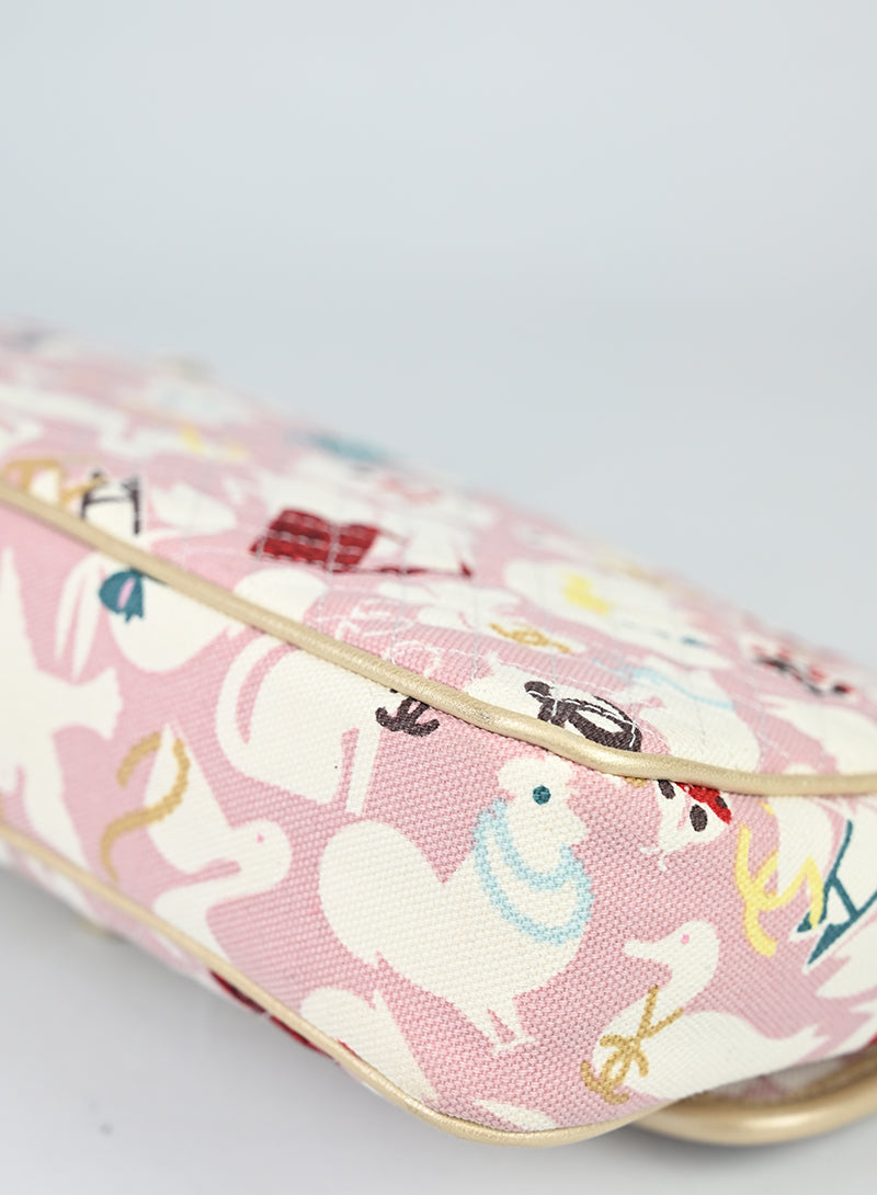 Chanel Borsa Baby Animal Flap Bag 2008 rosa