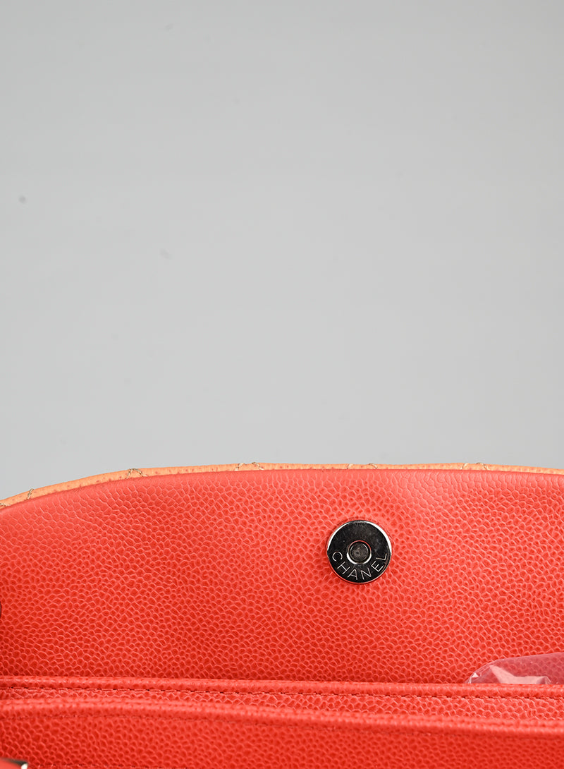 Chanel Borsa in pelle quilted rosa salmone