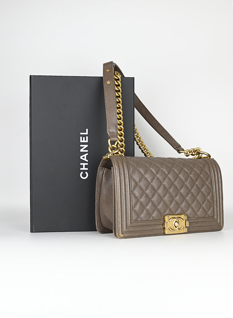 Chanel Borsa Boy tortora