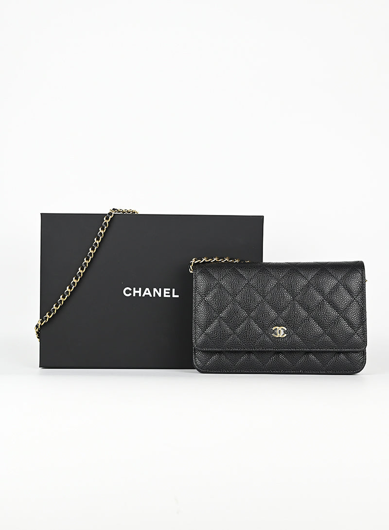 Chanel Borsina nera pelle caviar