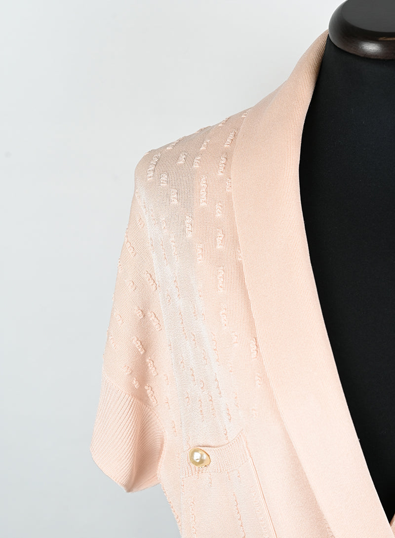 Chanel Cardigan in cotone rosa - Tg. 36 FR -  lesleyluxuryvintage