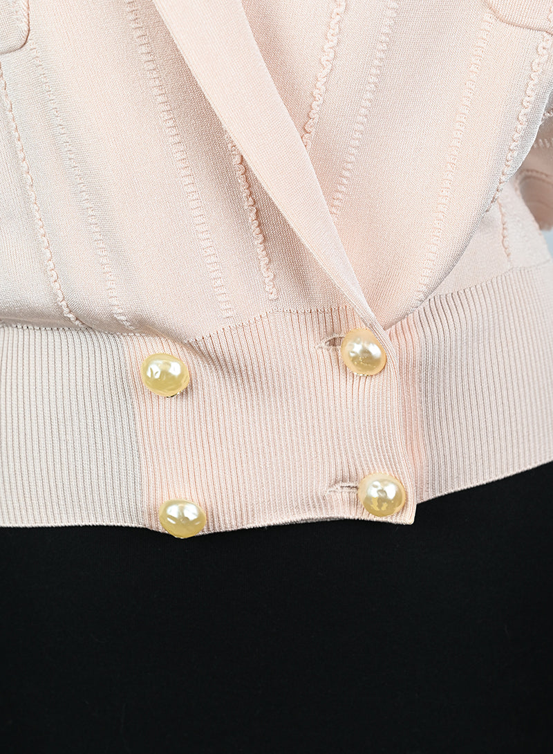 Chanel Cardigan in cotone rosa - Tg. 36 FR -  lesleyluxuryvintage