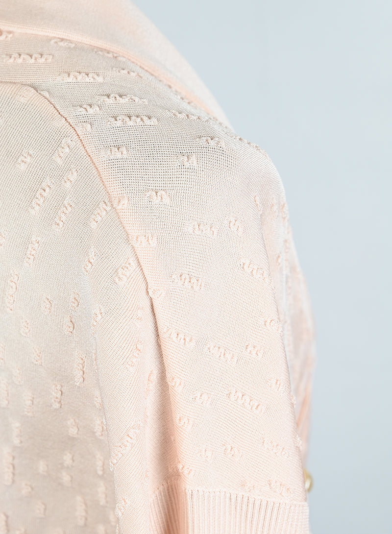 Chanel Cardigan in cotone rosa - Tg. 36 FR -  lesleyluxuryvintage