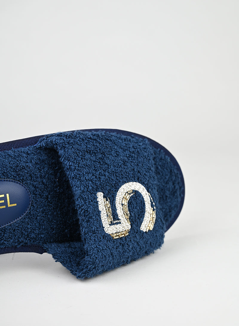 Chanel Ciabatte in spugna blu - Tg. XS