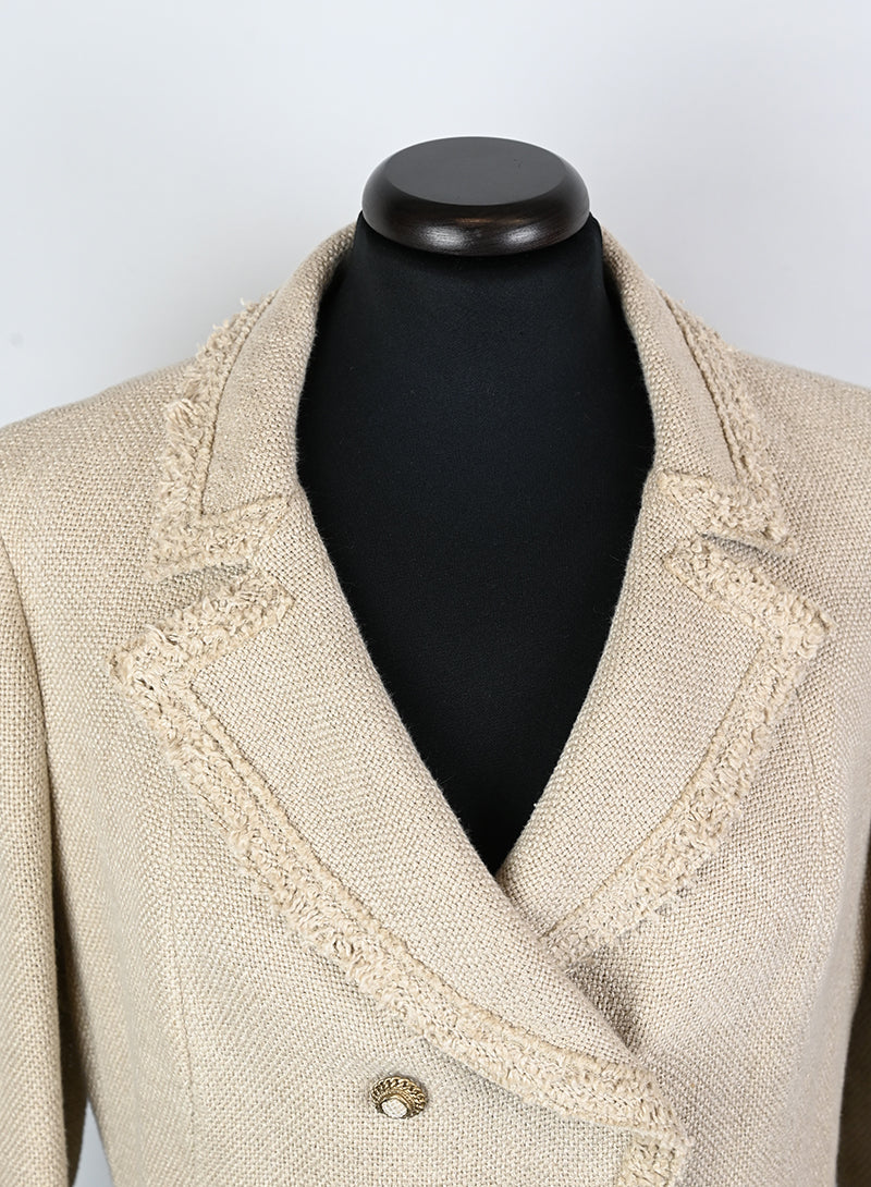 Chanel Giacca in lino ecrù - Tg. 38 FR -  lesleyluxuryvintage